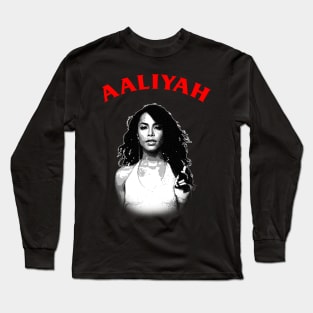 Aaliyah - Engraving Long Sleeve T-Shirt